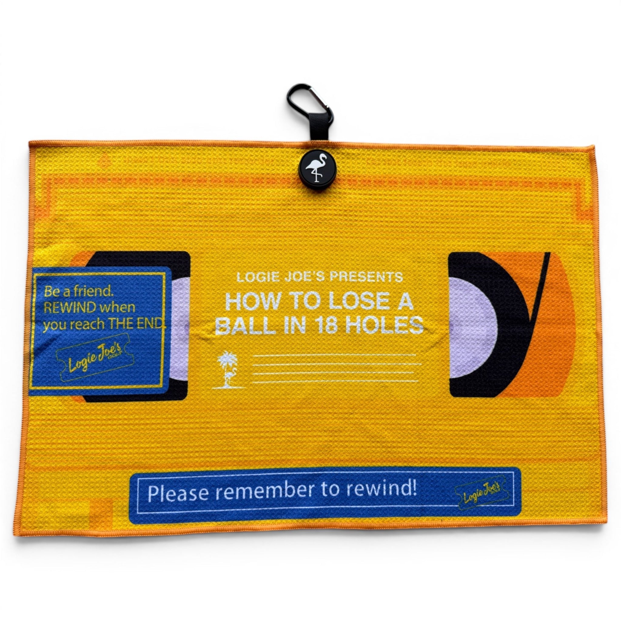 Block Party Golf Towel | 24” x 16” Microfiber Towel | Magnetic Clip & Carabiner | Premium Golf Accessory