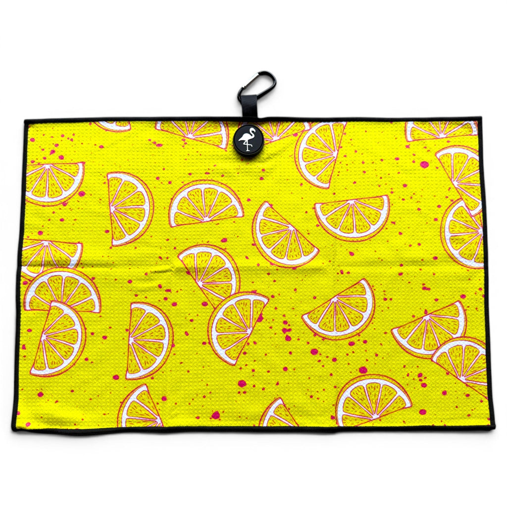 Main Squeeze Golf Towel | 24” x 16” Microfiber Towel | Magnetic Clip & Carabiner | Premium Golf Accessory