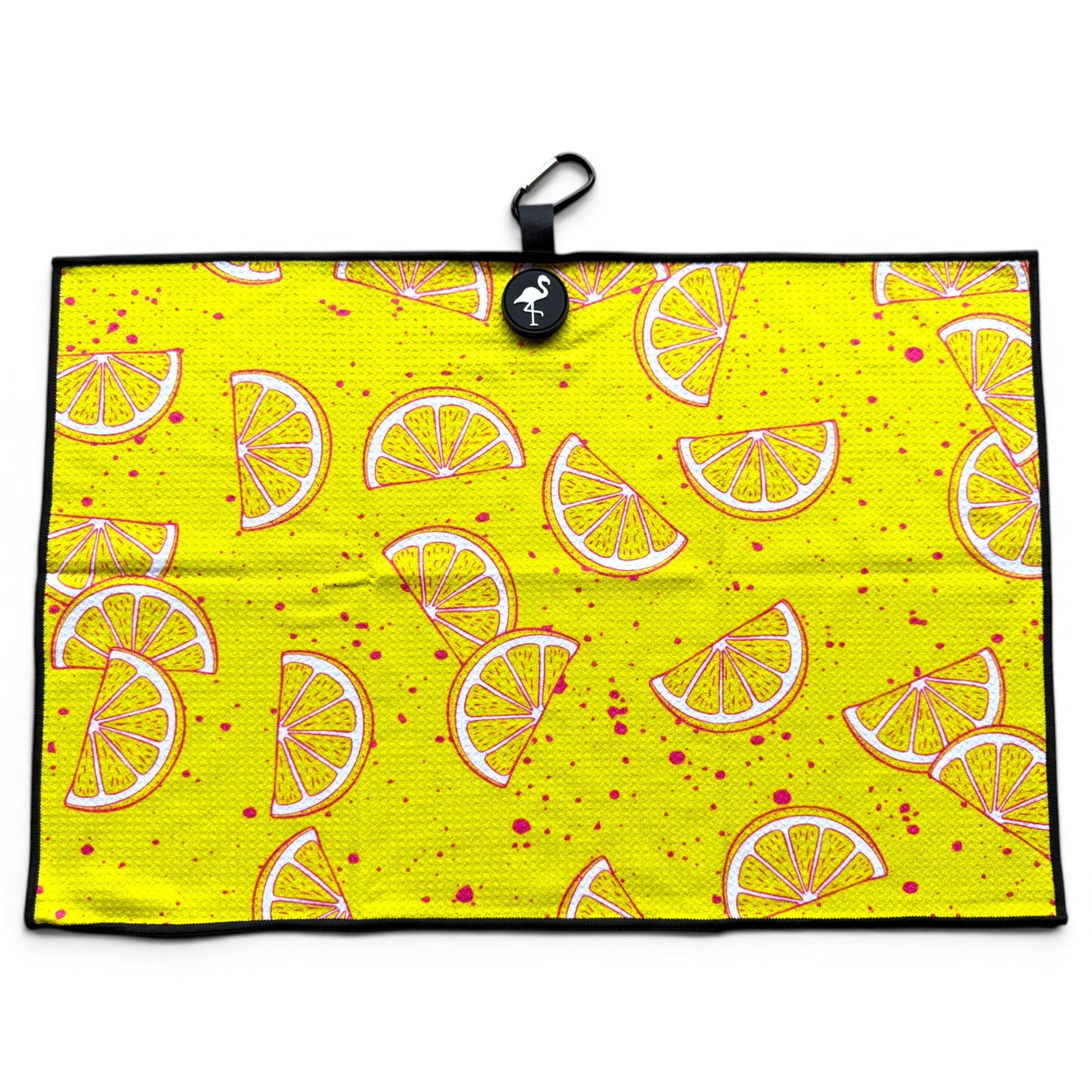 Main Squeeze Golf Towel | 24” x 16” Microfiber Towel | Magnetic Clip & Carabiner | Premium Golf Accessory