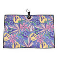 Purple Haze Golf Towel | Premium Double-Sided Microfiber | Heavy-Duty Magnetic Towel with Carabiner Clip | 24 x 16 in