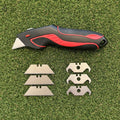 Heavy Duty Utility Knife w/ Straight & Hook Blades
