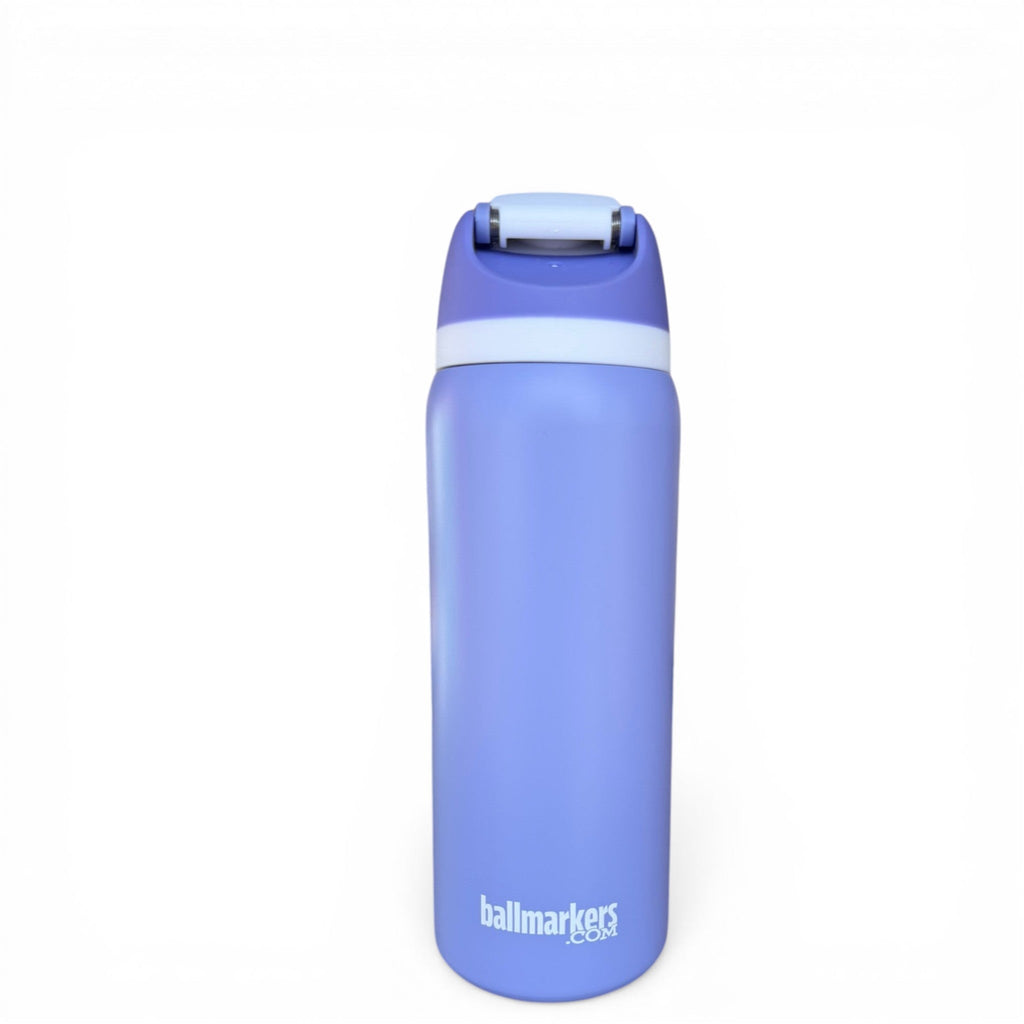 Hydration Bottle – Astronaut Walker | 32oz Insulated Stainless Steel | Flip Straw Lid w/ Handle