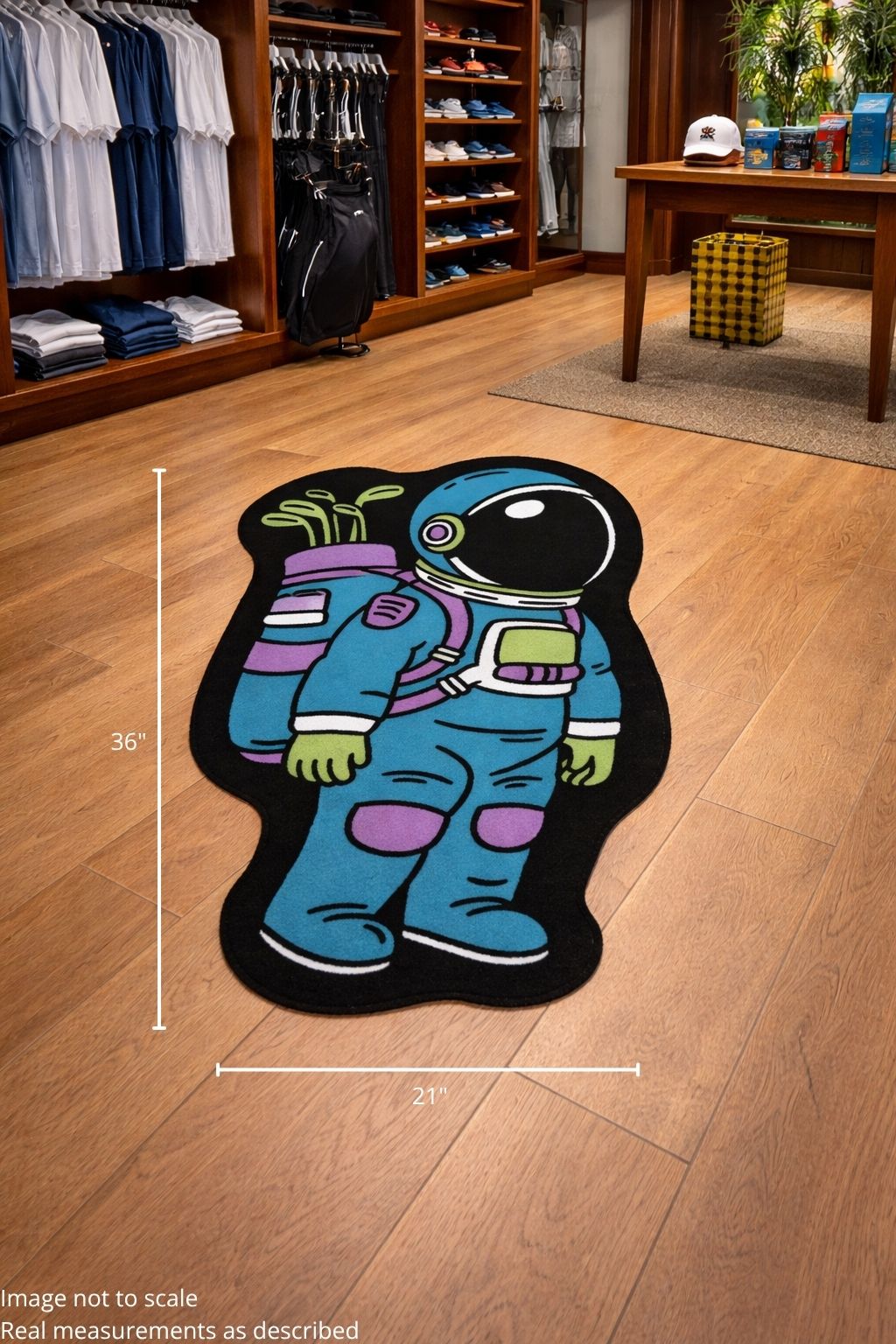 Astronaut Walker | Golf Shop Mat | Cart Accessory