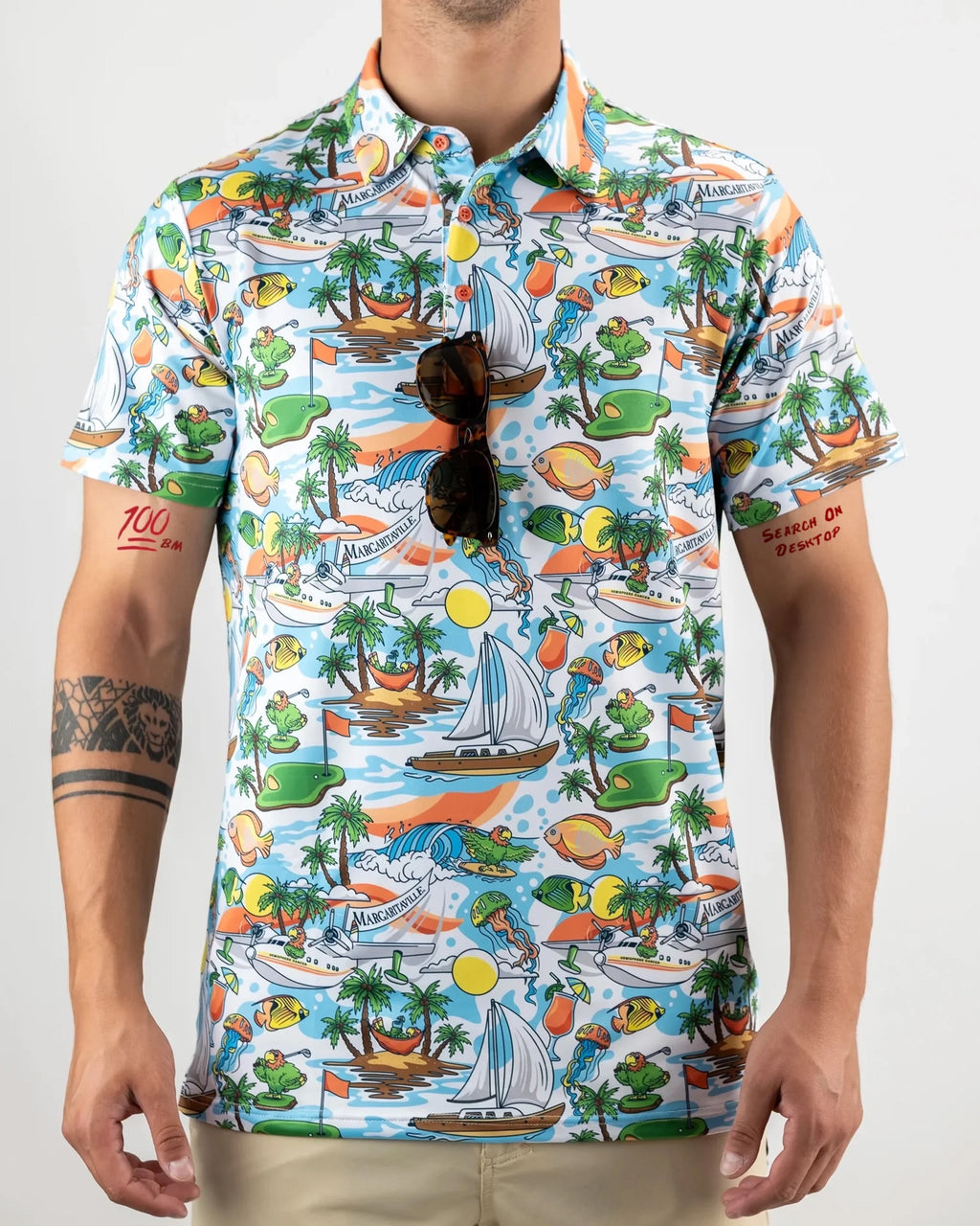 Margaritaville - Pins In Paradise Golf Polo