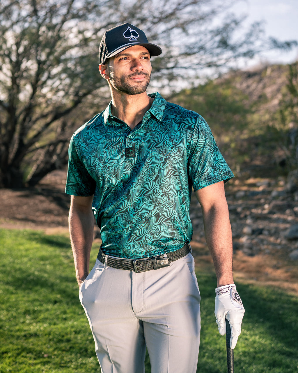 Electric Current Golf Polo