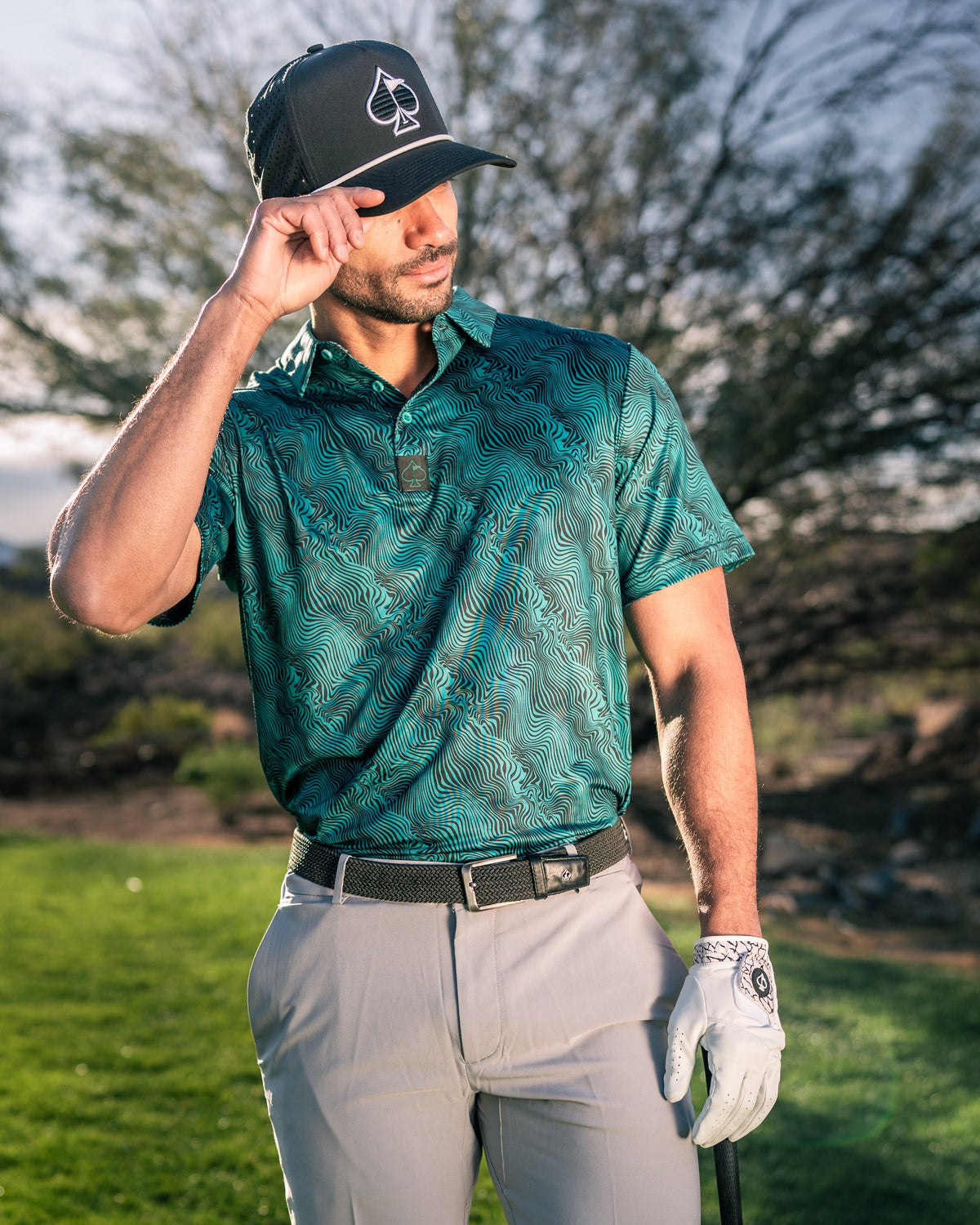 Electric Current Golf Polo