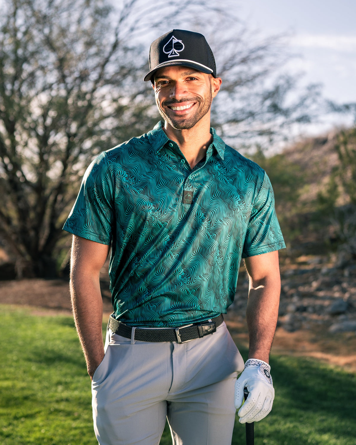 Electric Current Golf Polo