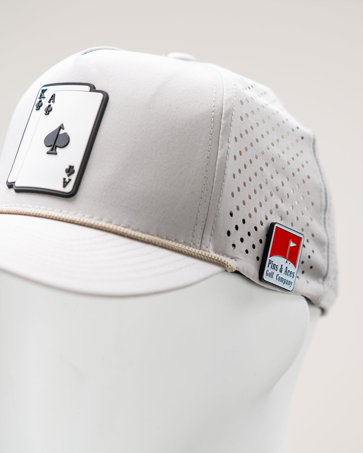 Perforated Golf Rope Hat - AK - Bone
