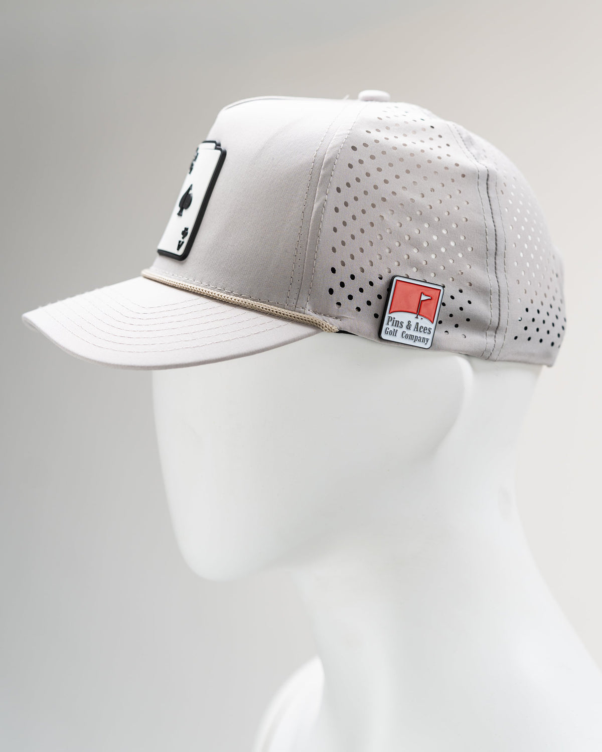 Perforated Golf Rope Hat - AK - Bone