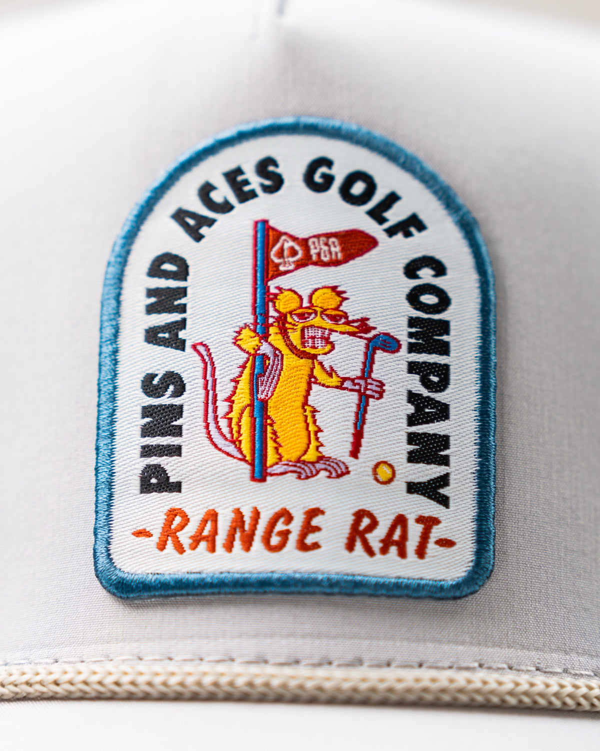 Perforated Golf Rope Hat - Range Rat - Bone