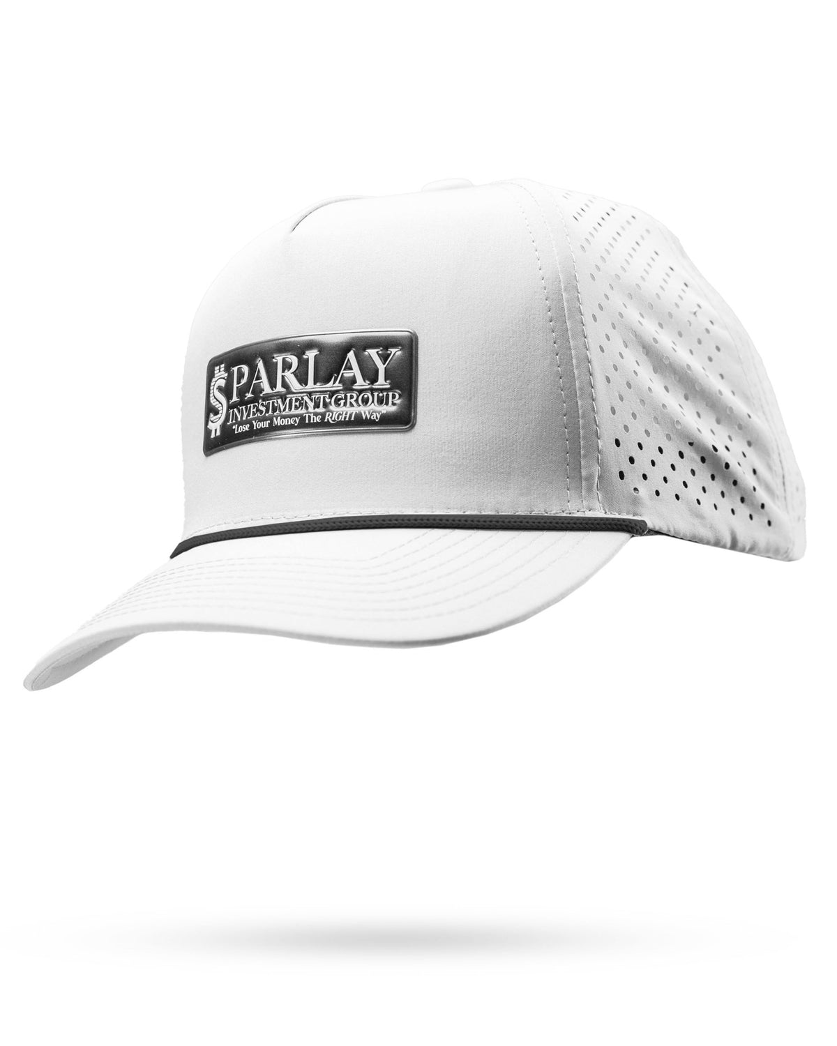 Parlay White - Perforated Golf Rope Hat