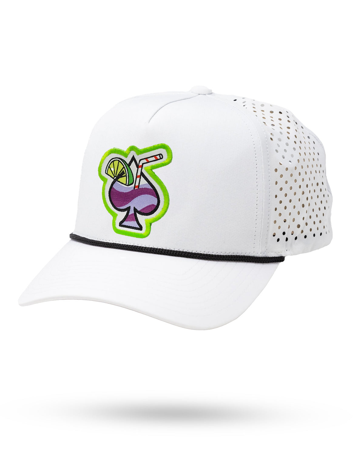 Perforated Golf Rope Hat - Transfusion - White
