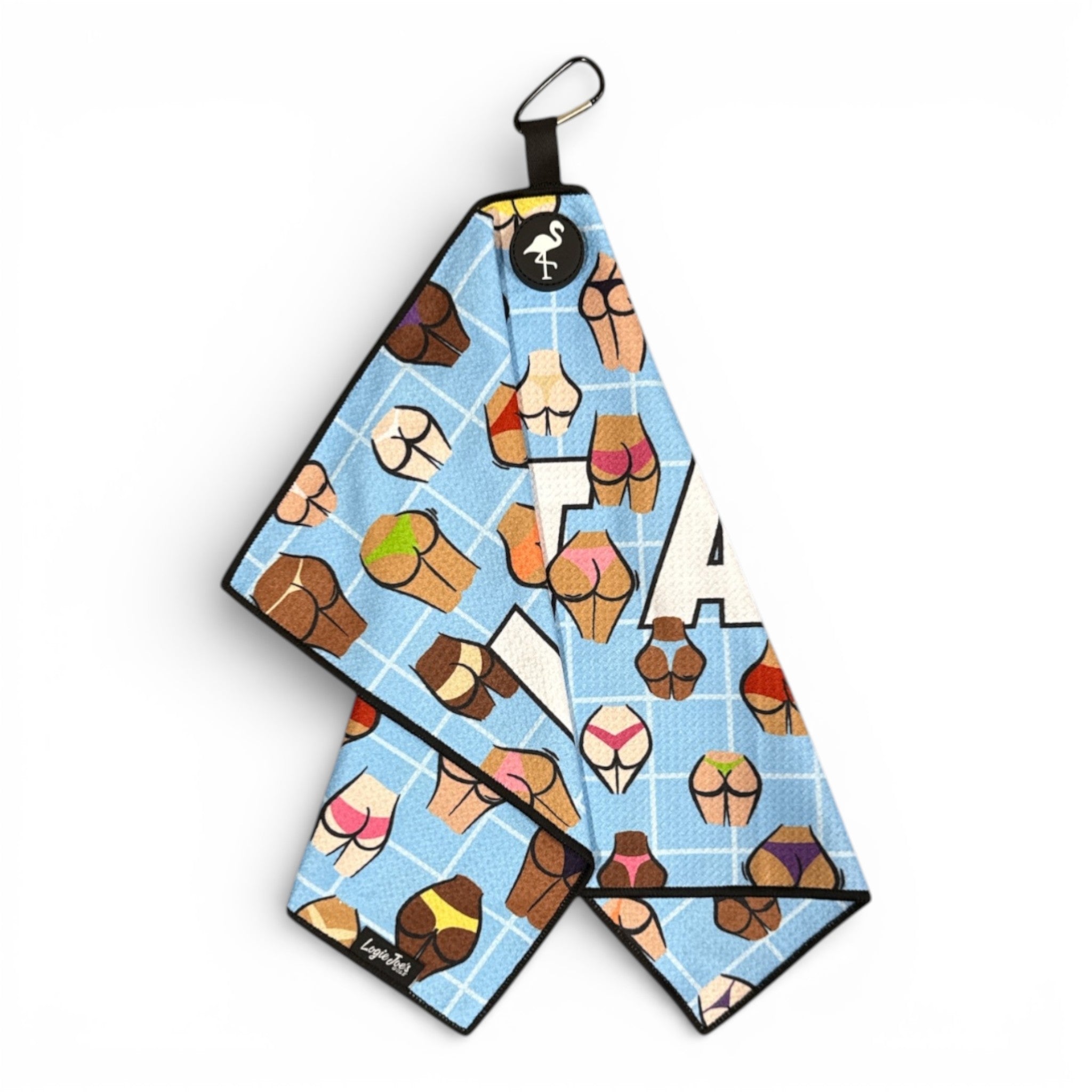 Novelty Pool Party Golf Towel | Premium Double-Sided Microfiber | Heavy-Duty Magnetic Towel with Carabiner Clip | 24 x 16 in