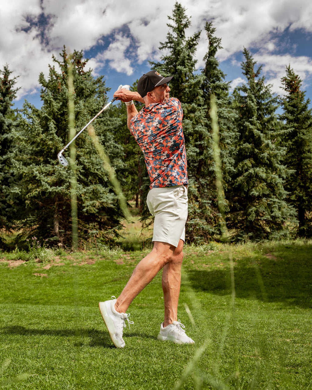Autumn Leaves Golf Polo