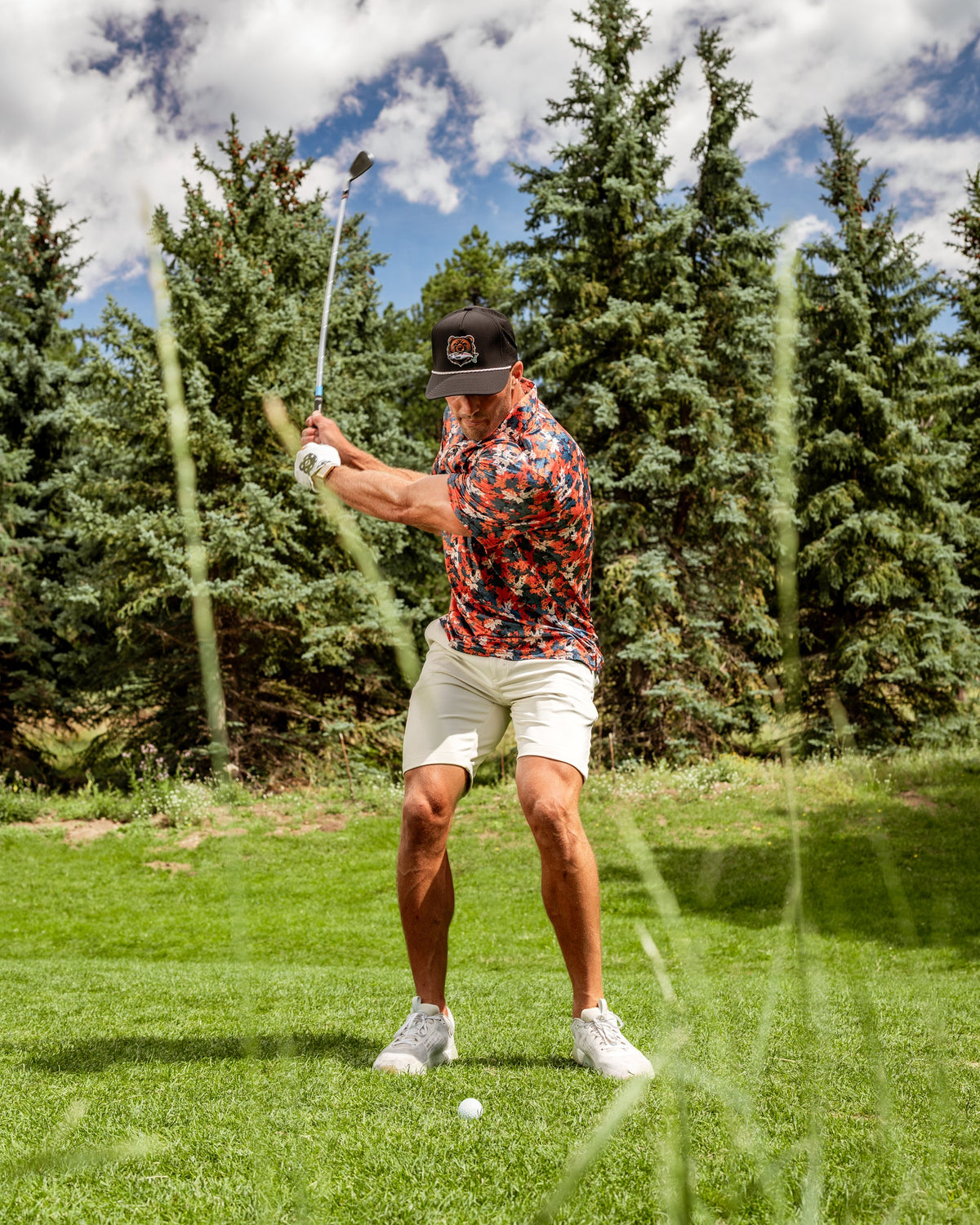 Autumn Leaves Golf Polo