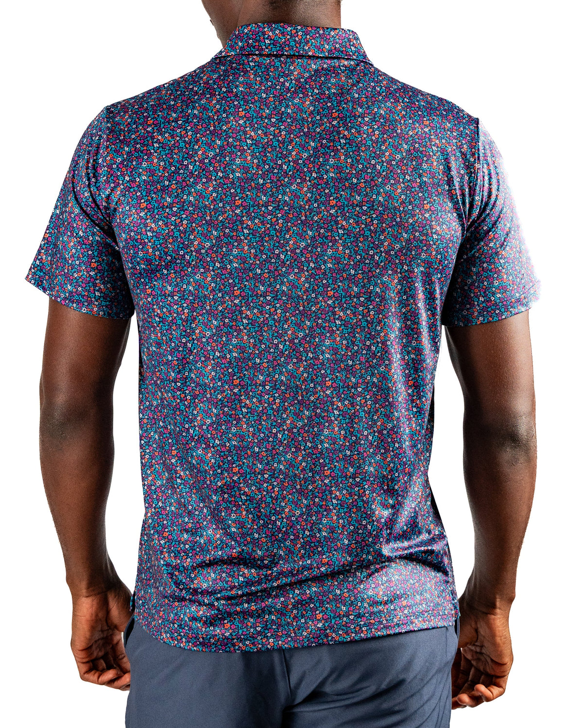 Lavender Flower Power Golf Polo