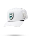 Perforated Golf Rope Hat - Zynbabwe Country Club - White