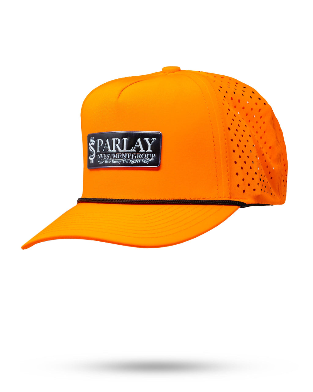 Perforated Golf Rope Hat - Parlay - Highlighter Orange