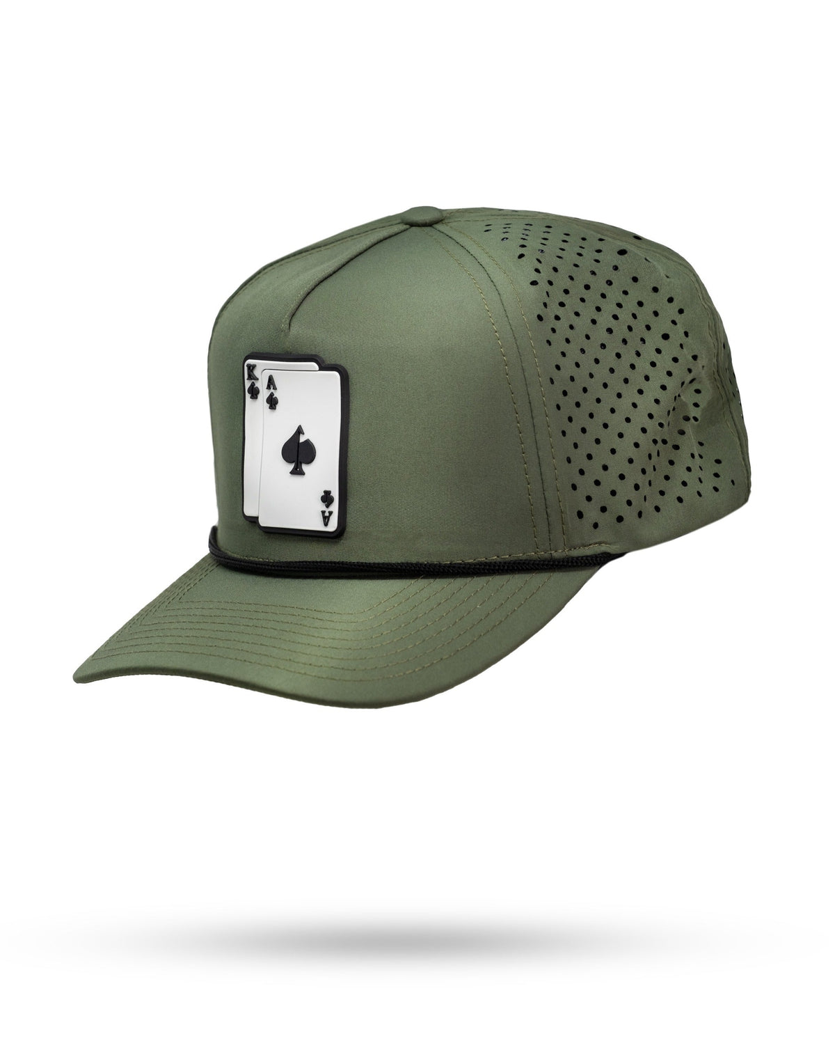 Perforated Golf Rope Hat - AK - Olive