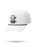 Perforated Golf Rope Hat - Die Trying - White