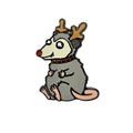Reindeer Possum Pin