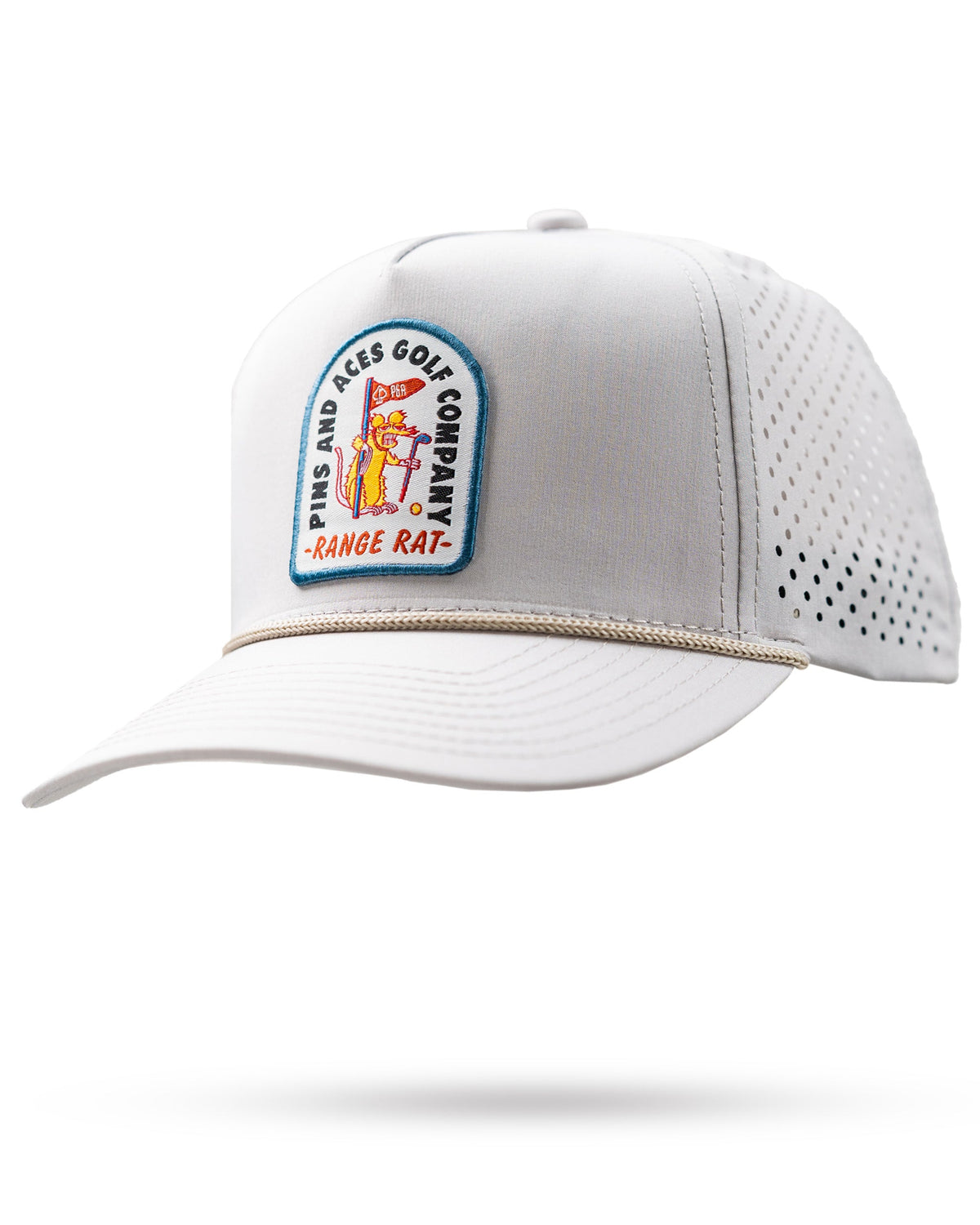 Perforated Golf Rope Hat - Range Rat - Bone