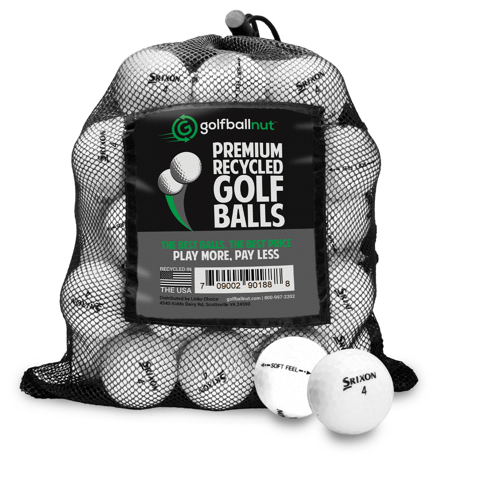 Used Srixon Mix Golf Balls - Mesh Bag