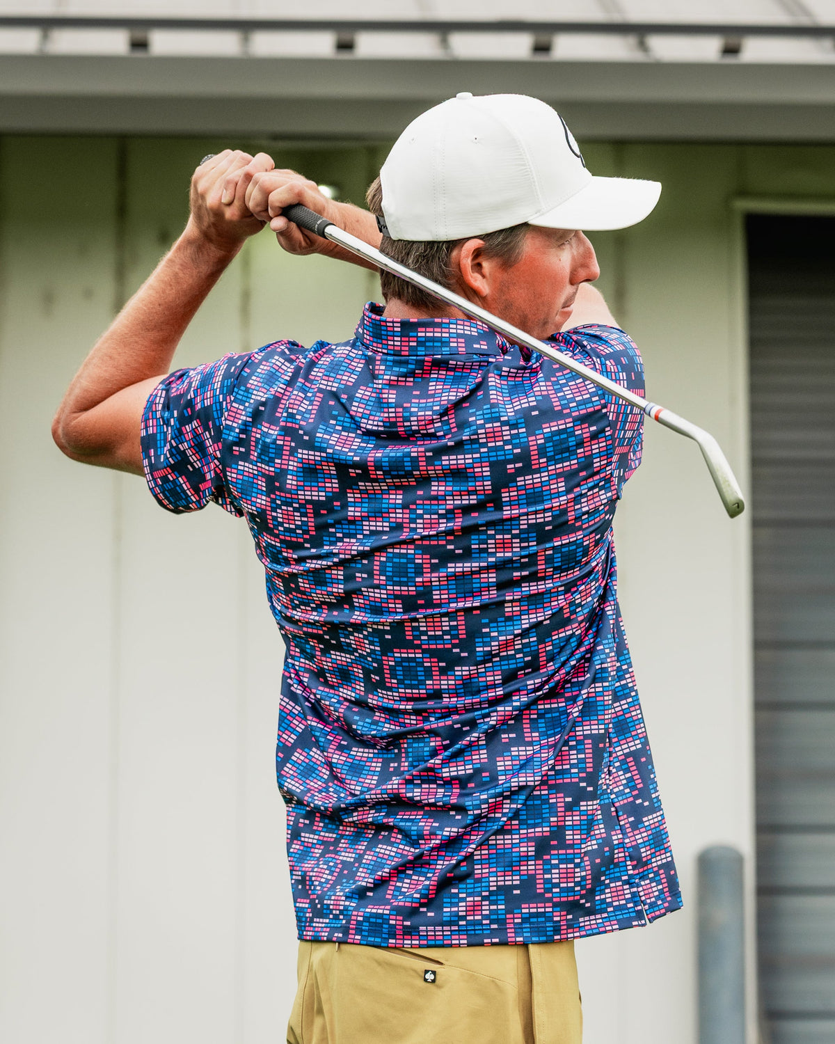 Tetrafloral Dark Golf Polo