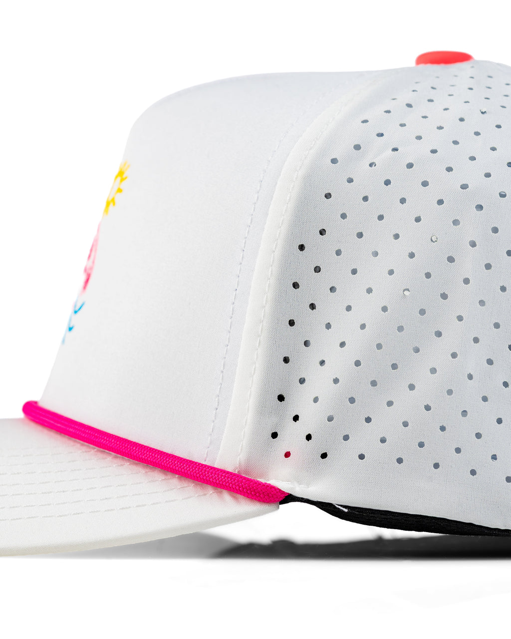 Perforated Golf Rope Hat - Flamingo