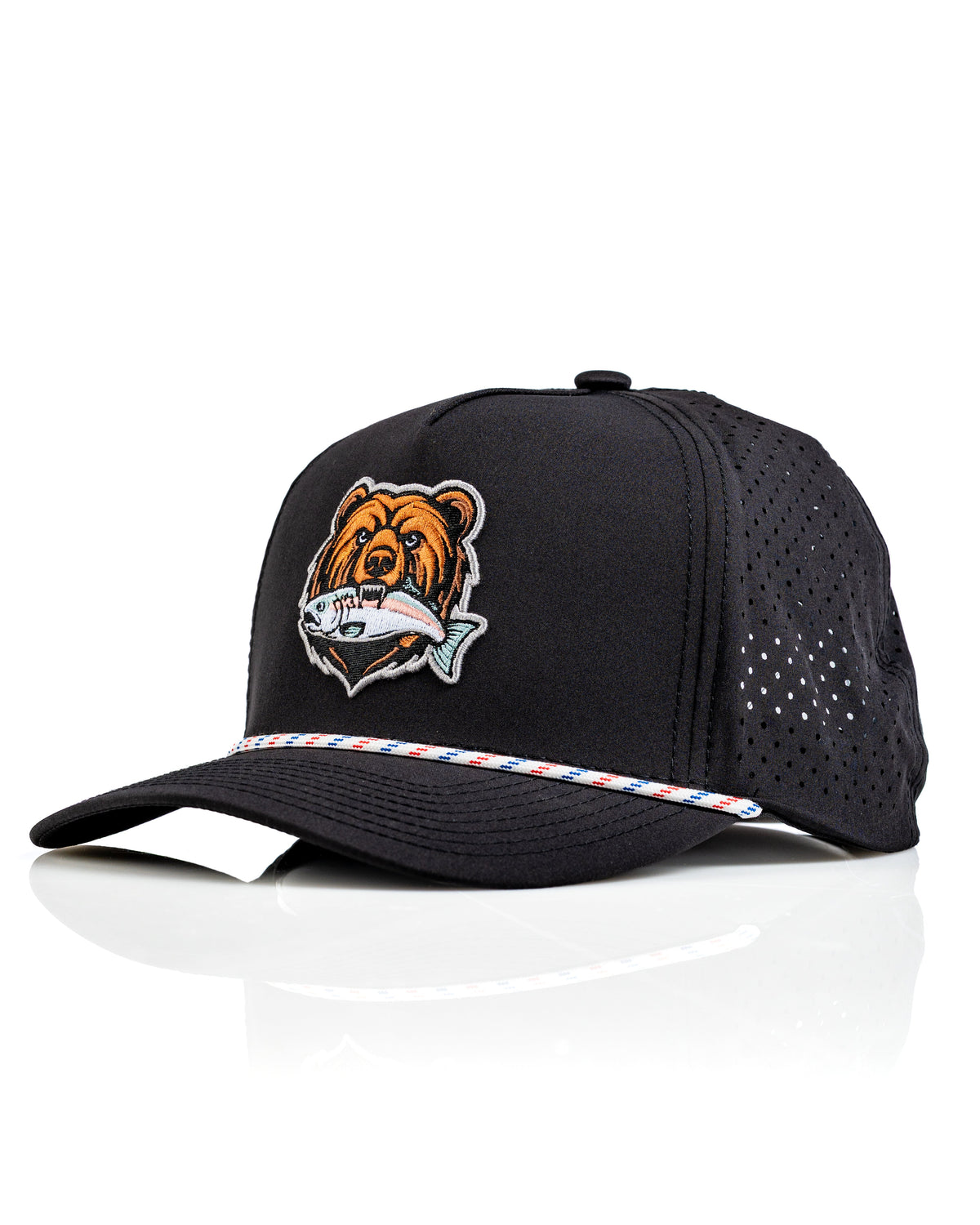 Perforated Golf Rope Hat - Grizzly