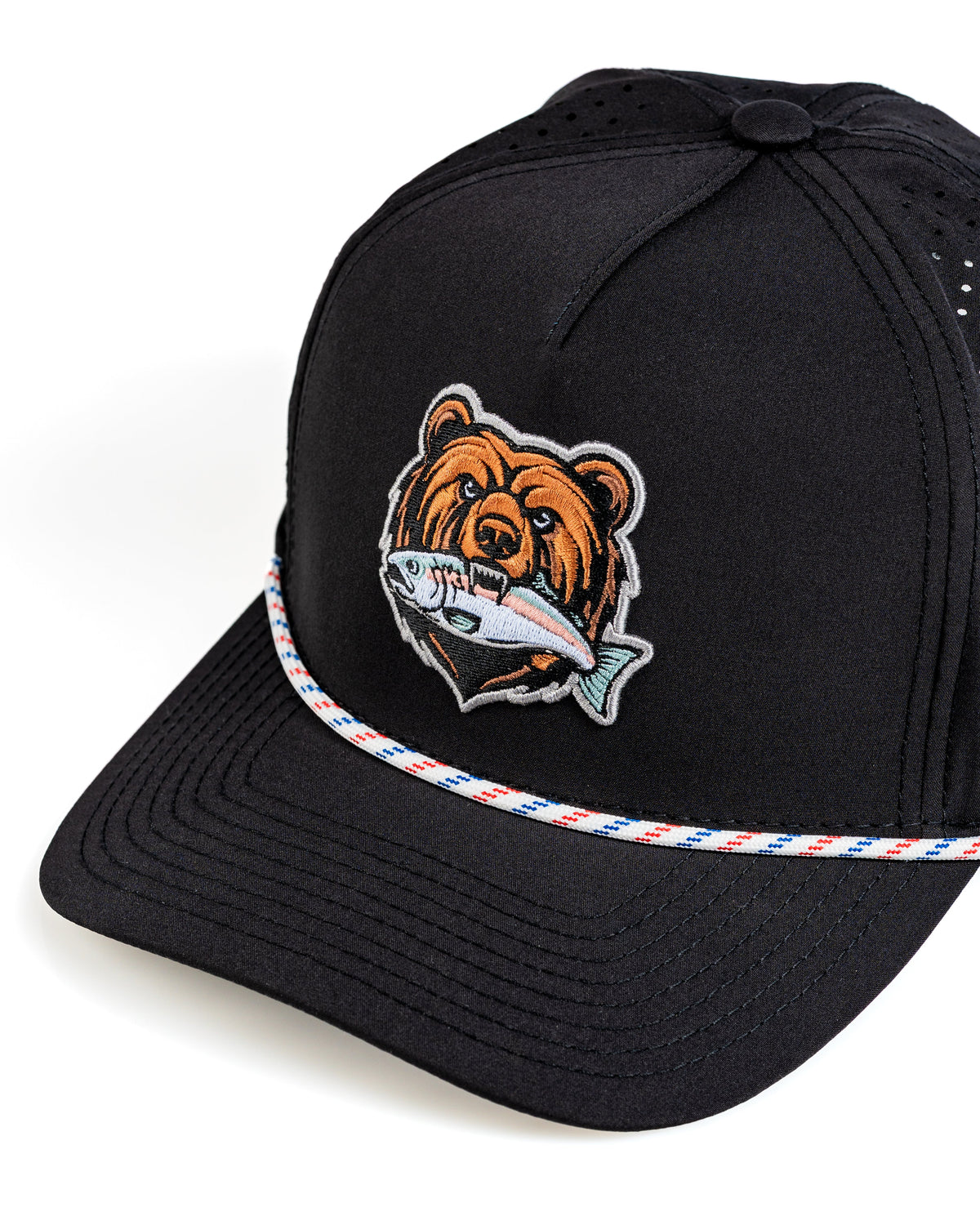 Perforated Golf Rope Hat - Grizzly