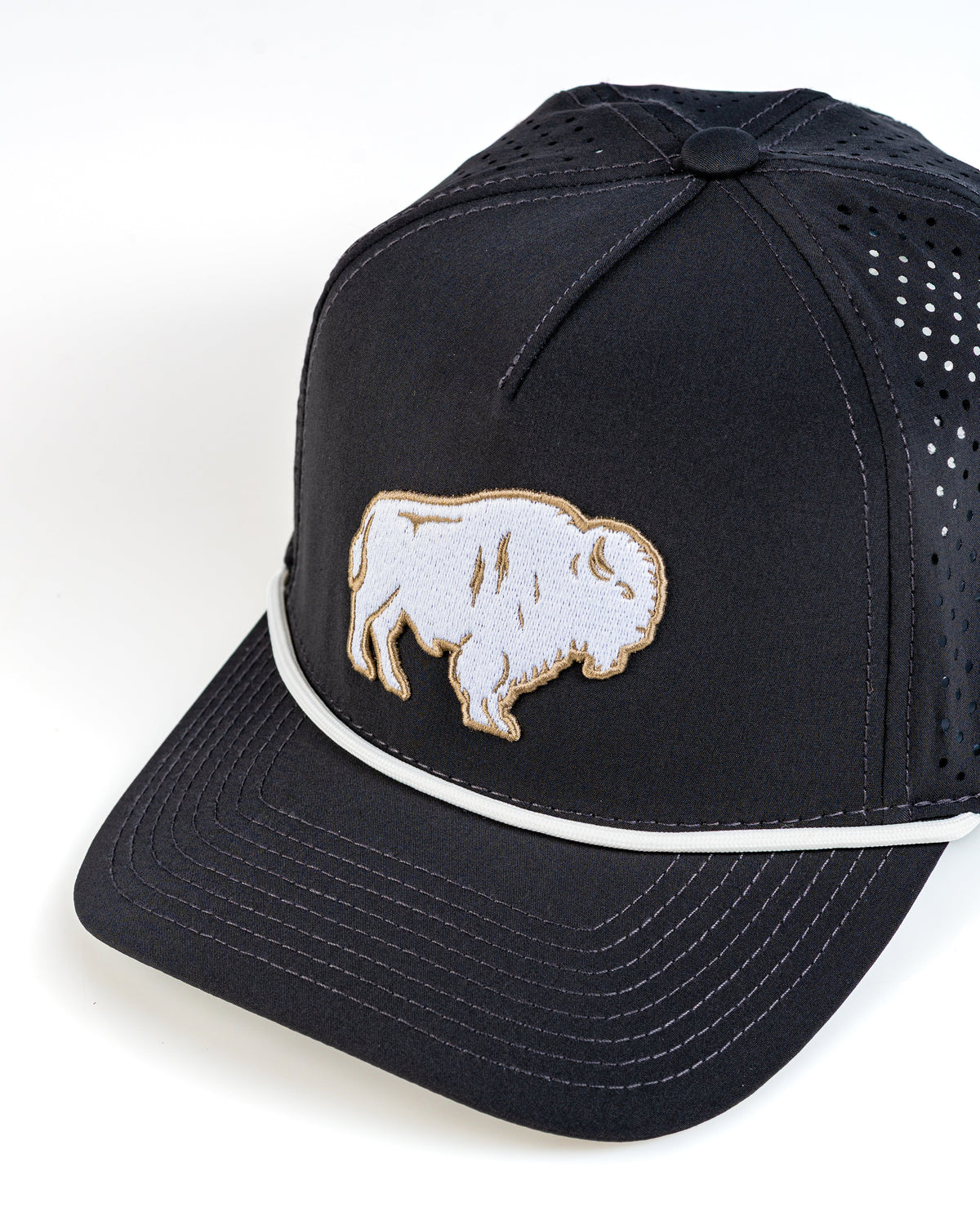 Perforated Golf Rope Hat - Great White Buffalo