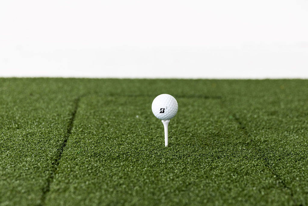 Beaver Tail Hitting Strip (30 x 12in) - The Most Realistic Golf Simulator Hitting Mat Strip for Joint Injury Prevention