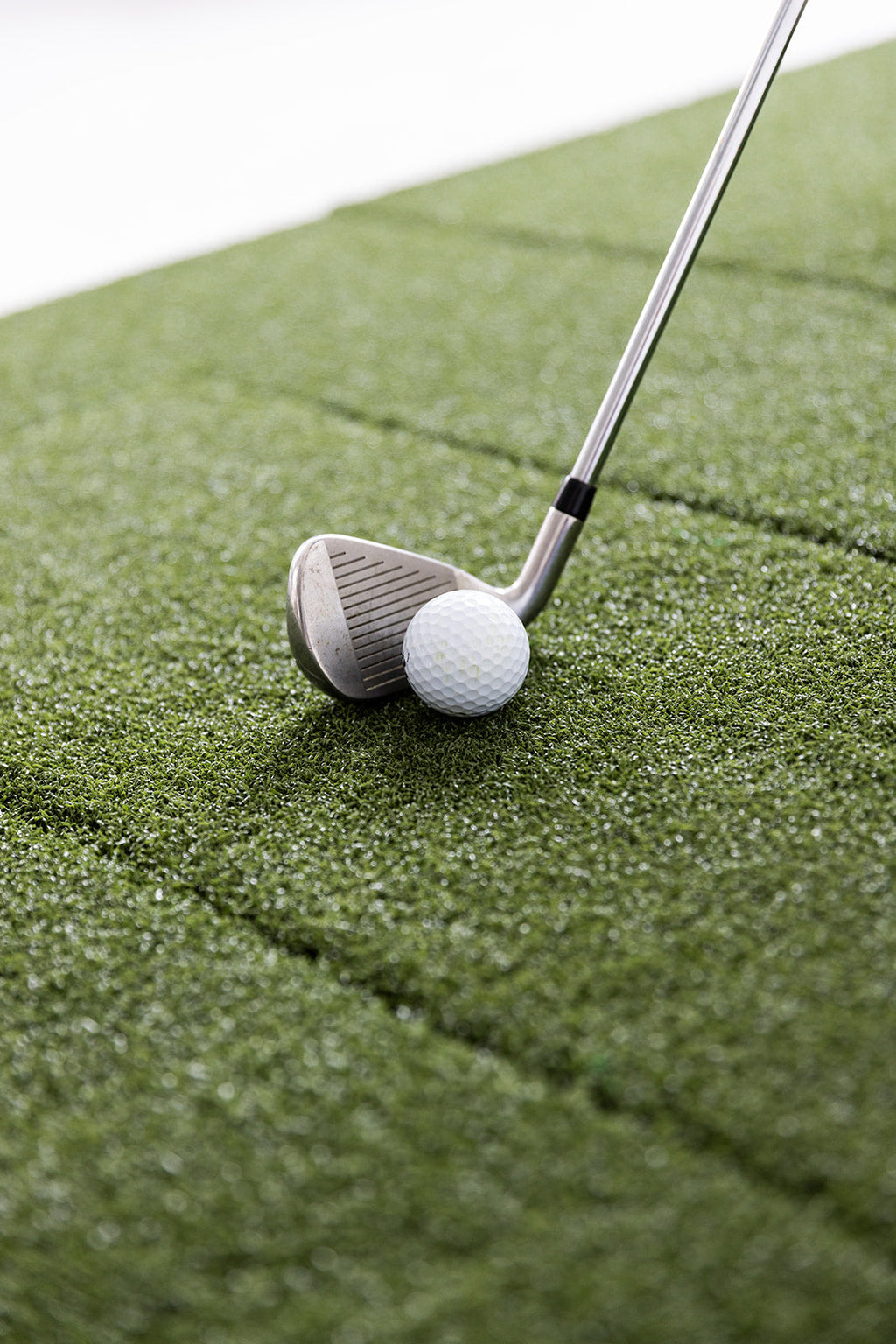 Beaver Tail Double Wide Golf Simulator Mat (4ft x 8.25ft) with the Most Realistic Hitting Strip Insert for Joint Injury Prevention