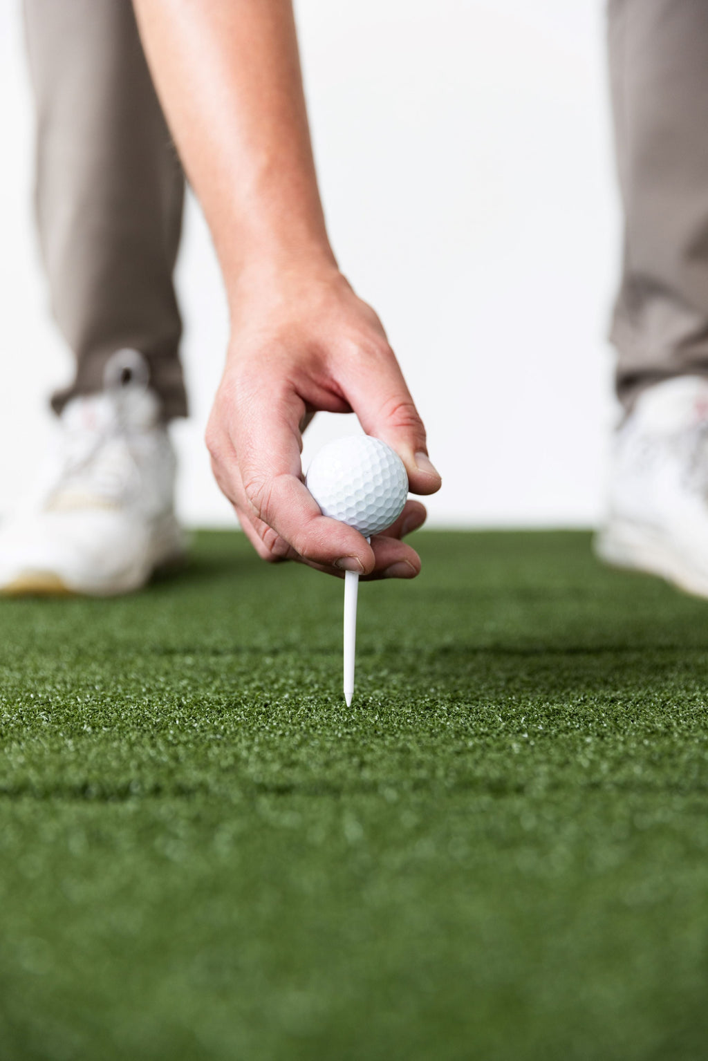 Beaver Tail Hitting Strip (30 x 12in) - The Most Realistic Golf Simulator Hitting Mat Strip for Joint Injury Prevention