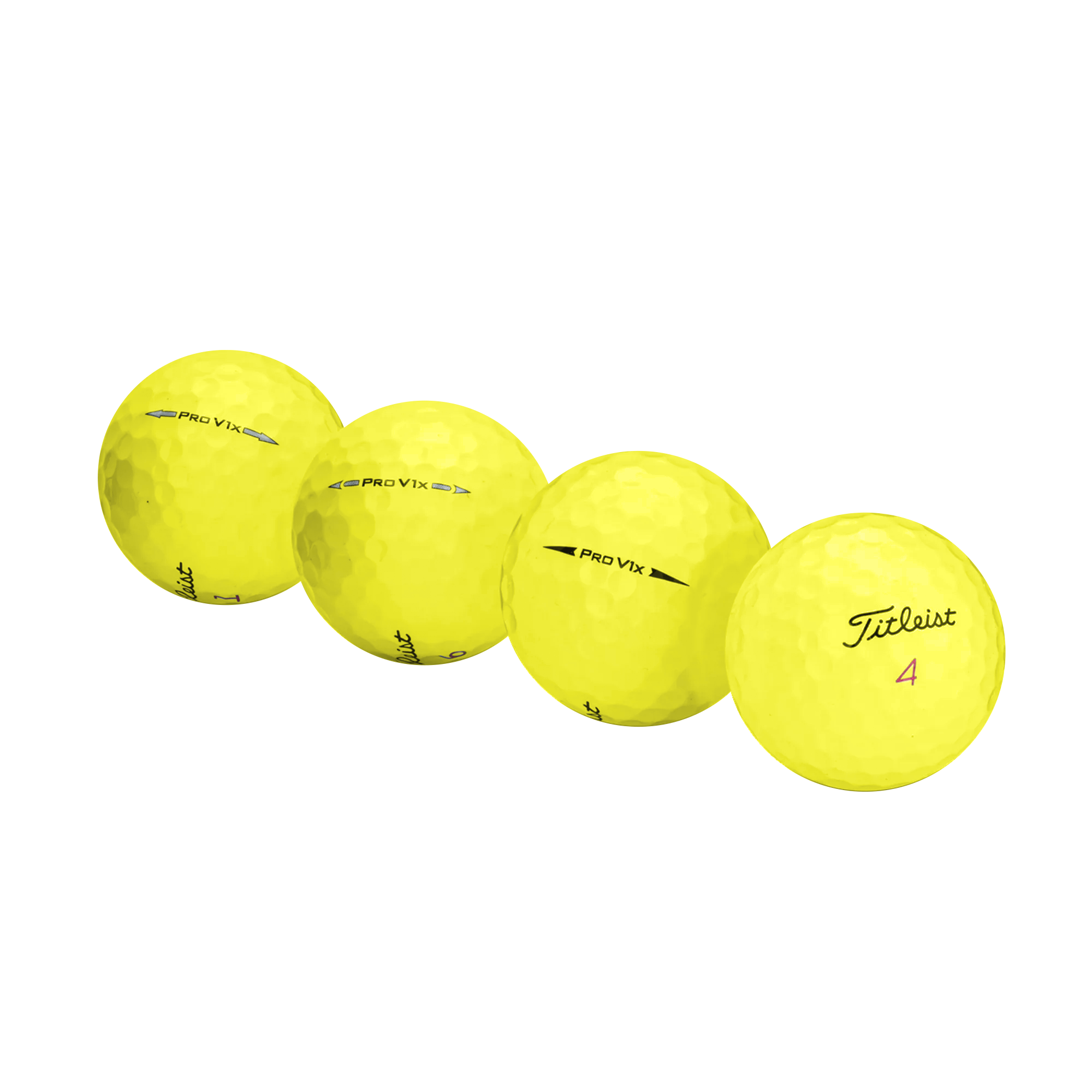 Used Titleist Pro V1x Yellow Mix Golf Balls - 1 Dozen