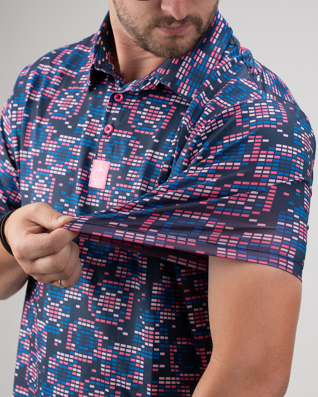 Tetrafloral Dark Golf Polo