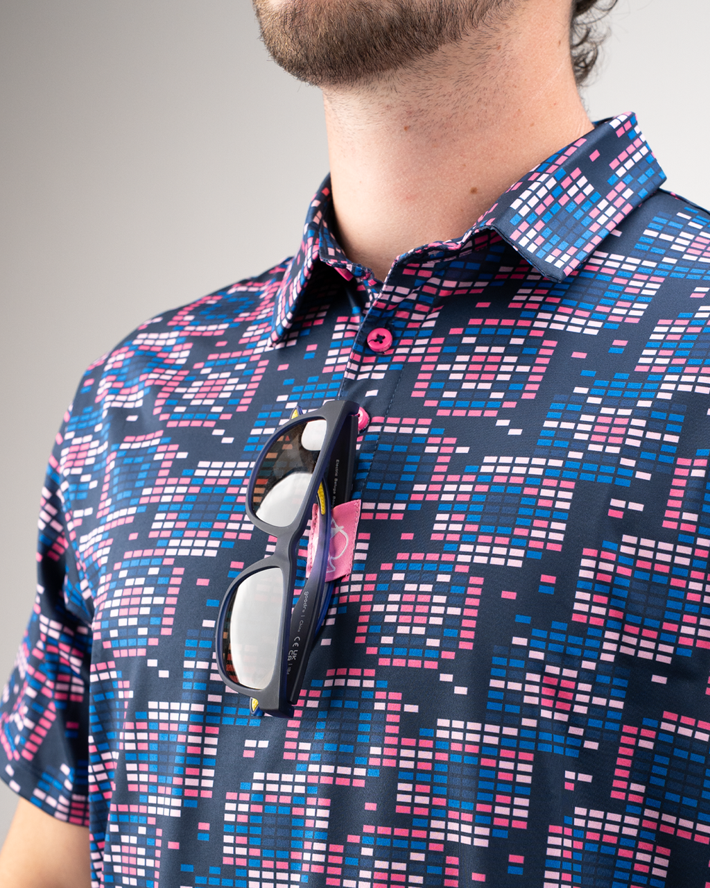 Tetrafloral Dark Golf Polo