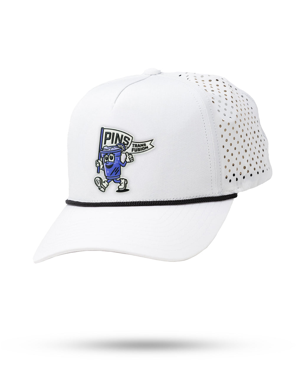 Perforated Golf Rope Hat - Mr. Transfusion - White