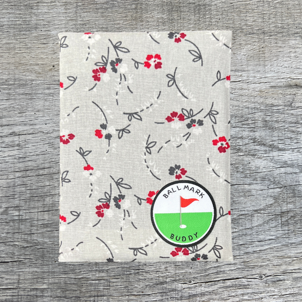 Gray Floral Ball Mark Buddy