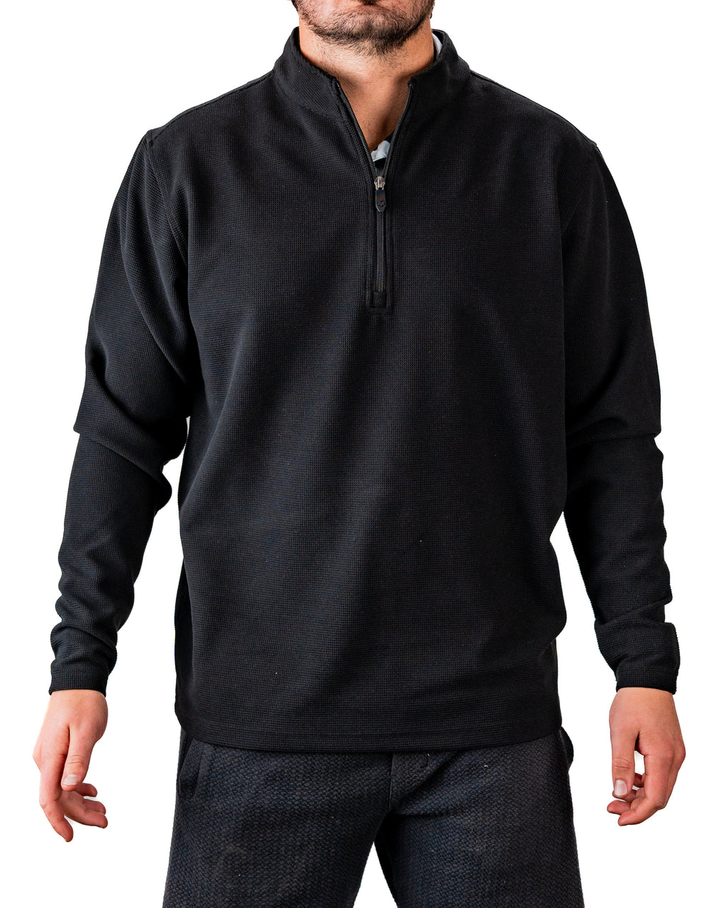Player Preferred™ Waffle Grid Pullover - Obsidian