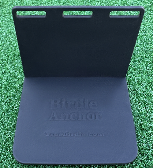 Birdie Wedge – Golf Simulator Tee Anchor with Two Sets of Silicone Golf Simulator Tees