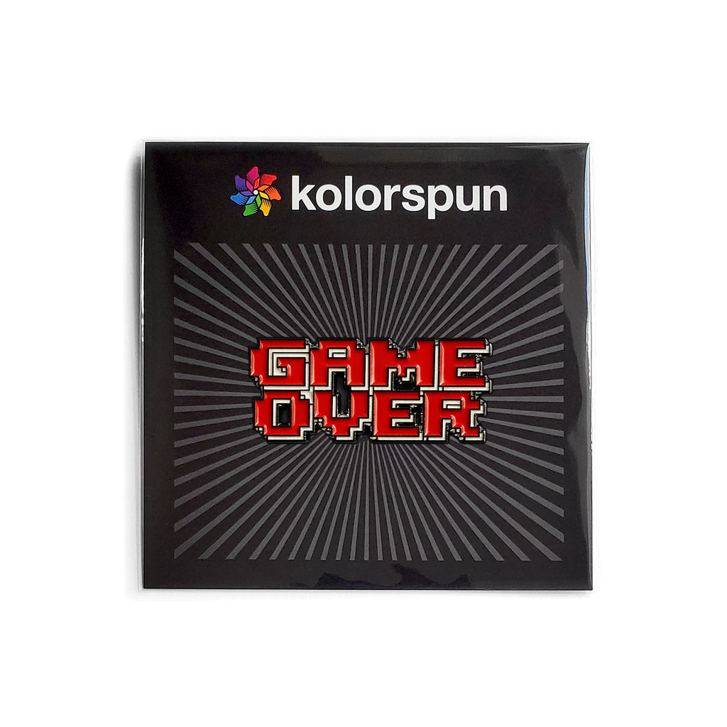 Game Over Pixel Pin