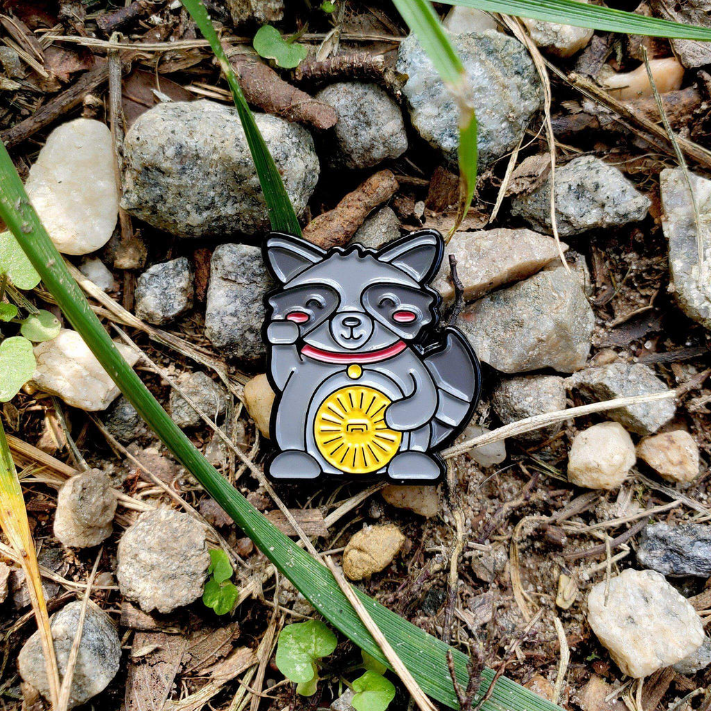 Lucky Raccoon Pin